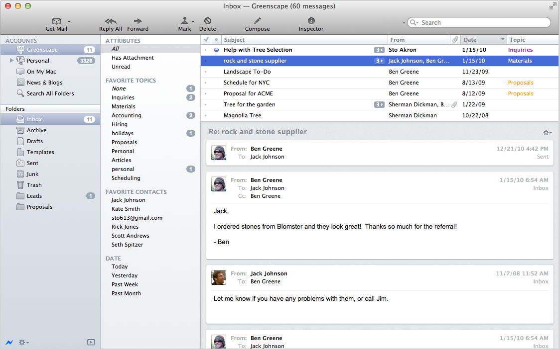 What is the best email program for mac to search for mailboxes